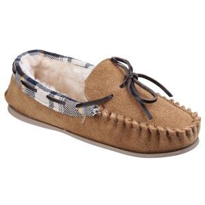 Cotswold Womens/Ladies Kilkenny Classic Fur Lined Moccasin Slippers / Tan